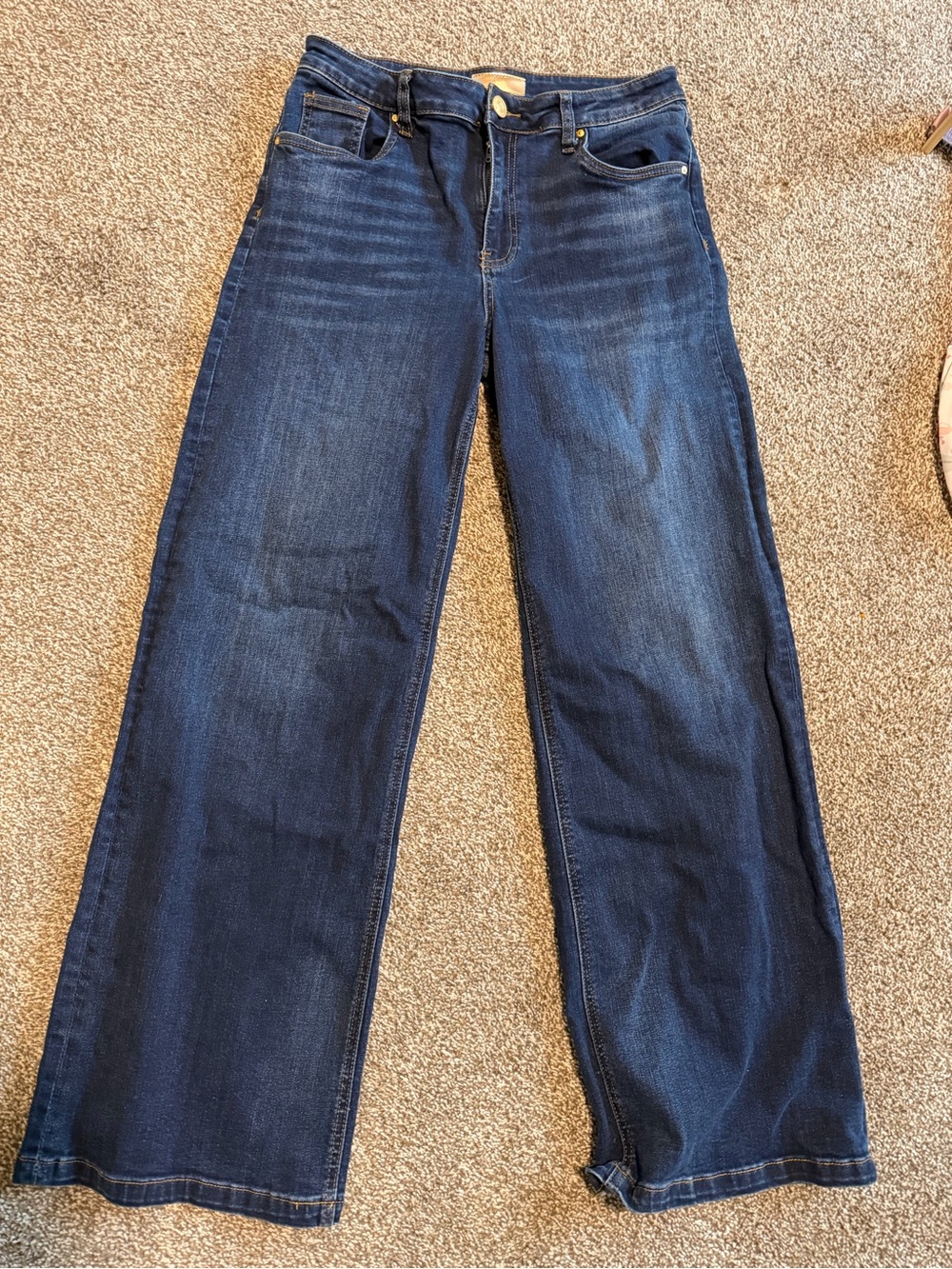 Kut from the Kloth Dark Blue Wide-Leg Jeans
